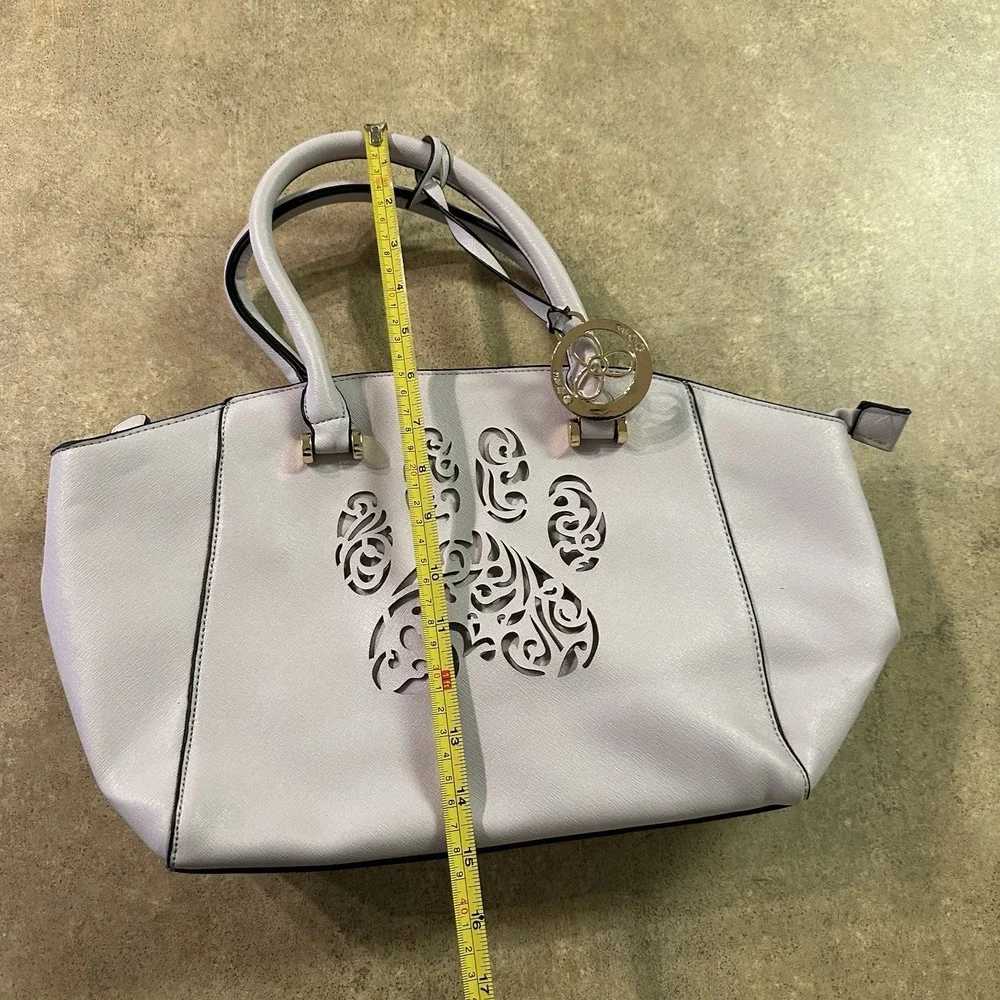 Pawsitively Beautiful‎ bag Purse Dog Paw Print Purple
